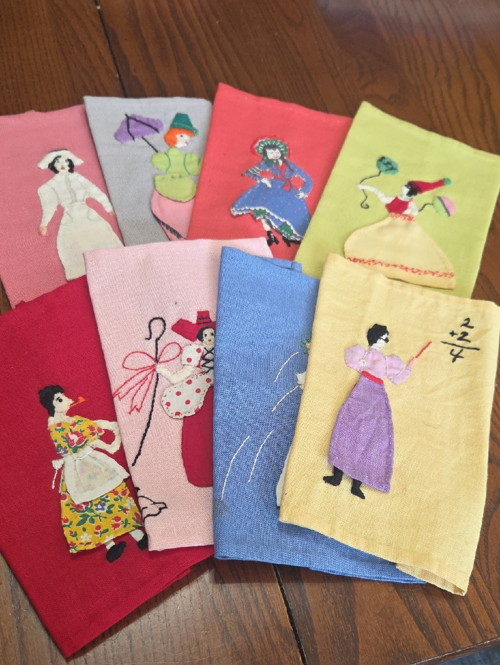 Handmade Vintage Handkerchief Napkins